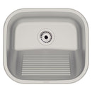 Tanque de Encaixe Tramontina Hera Compact 19 em Aço Inox Escovado 40x35 cm