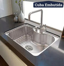 Cuba Inox Meganox Gourmet 50x40 Completa com acessórios - A Casa do Marmorista