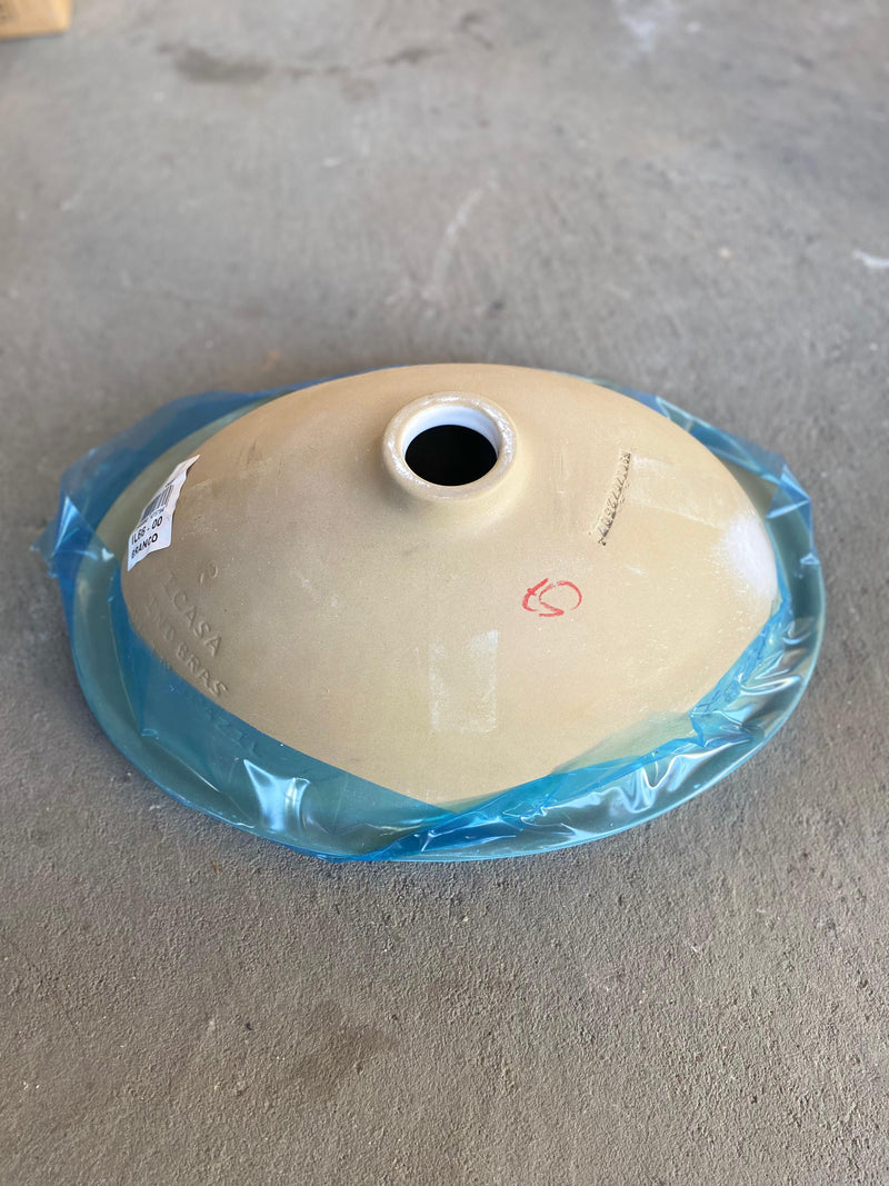 Cuba Pia De Sobrepor Oval Louça Branca 45x33 Banheiro Icasa