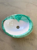 Cuba de Embutir Oval Branca Celite 39 X 30 - A Casa do Marmorista