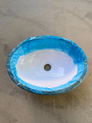 Cuba De Embutir Oval 40x30cm Louça Branca Icasa Pia Banheiro Acabamento Brilhante Cor Branco - A Casa do Marmorista