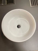 Cuba Apoio Fiori Redonda 35cm Louça Branca Cor Branco - A Casa do Marmorista