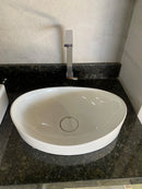 Cuba de Sobrepor Oval Canoa 47x33cm ICA21 Branca Icasa - A Casa do Marmorista