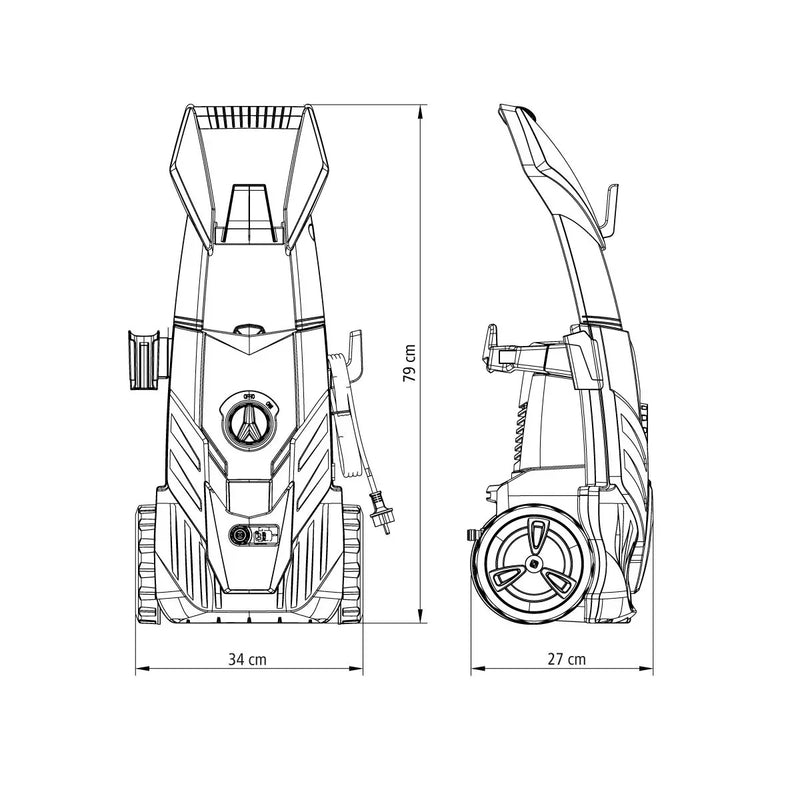 Lavadora de Alta Pressão 1800 W Tramontina MASTER para Uso Moderado com Mangueira Alta Pressão 5 m Jato Regulável 1900 psi 220 V