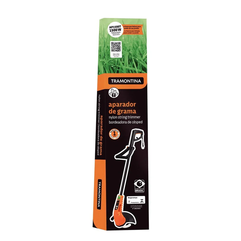 Aparador De Grama Tramontina Ap1500t Com Diâmetro De Corte 280mm 1.500w Laranja/preto 127/220v