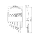 Jogo Chaves Comb C/ Catraca 5 Pecas Tramontina Master Cor Cromado