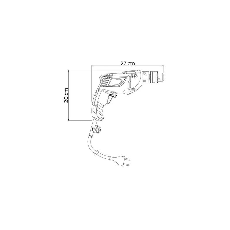 Furadeira de Impacto Tramontina 500 W 127 V 3/8" com Sistema de Reversão de Rotação
